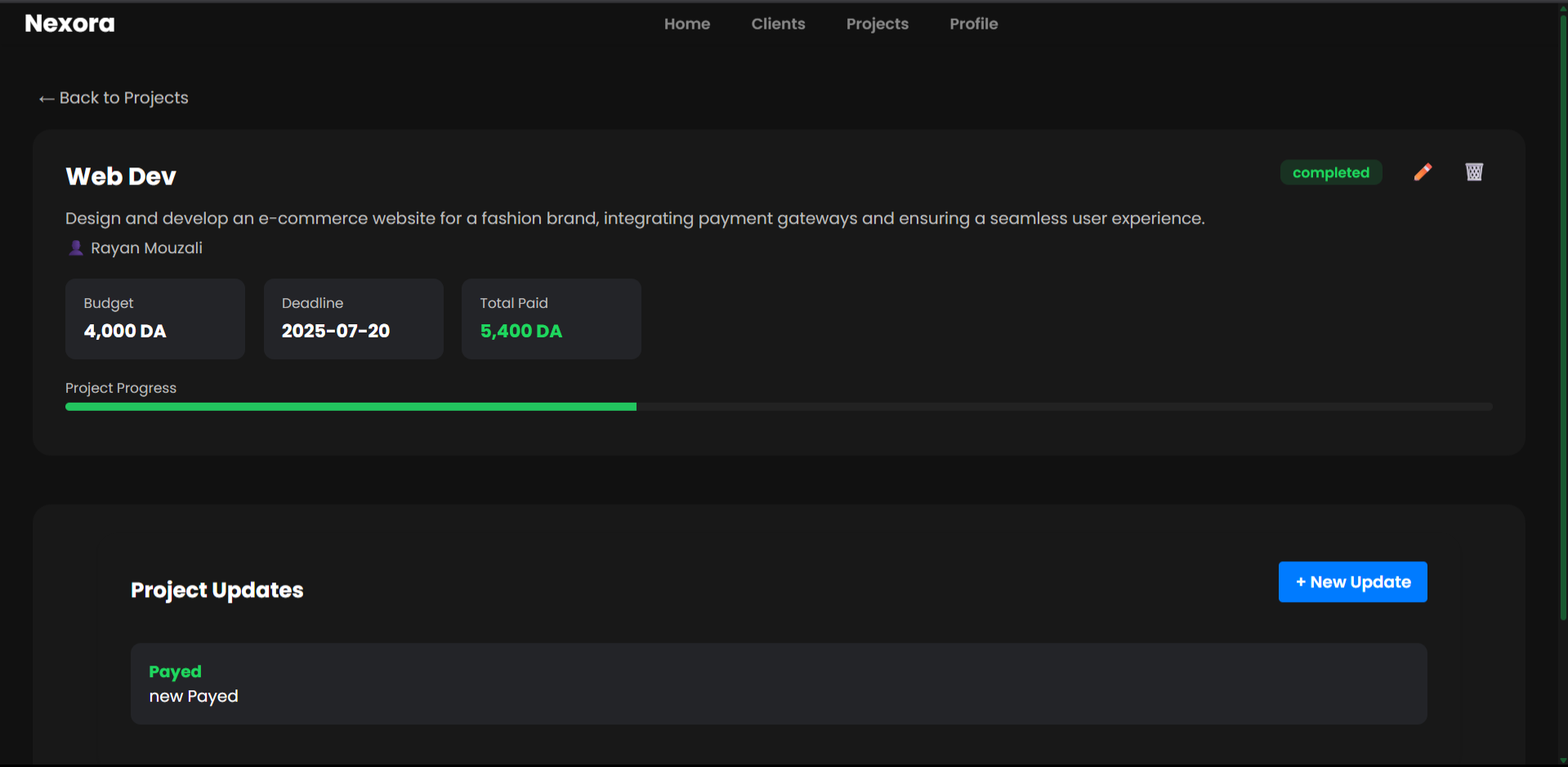 NEXORA Platform Screenshot 5